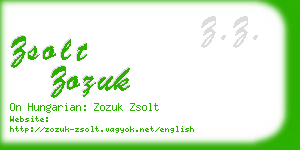 zsolt zozuk business card